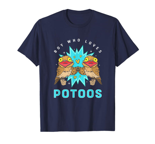 Funny Potoo Bird Lover Boy Who Loves Potoos T-Shirt