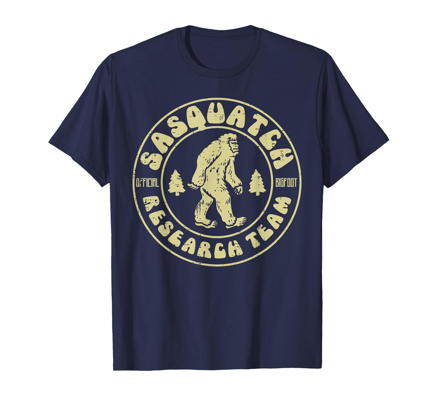Sasquatch Research Team Funny Bigfoot Yeti Men Women Kids T-Shirt