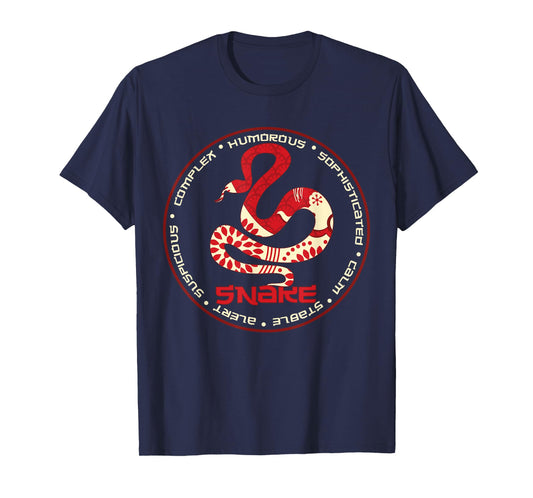 Chinese Zodiac Year of the Snake Astrology Horoscope T-Shirt