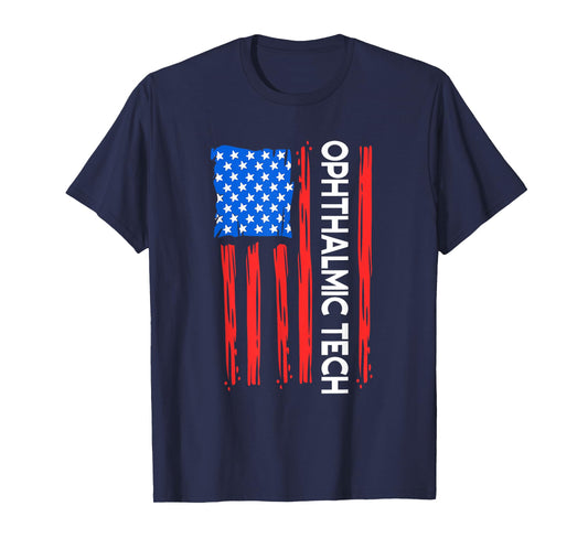 Patriotic Ophthalmic Technician Women Men T-Shirt