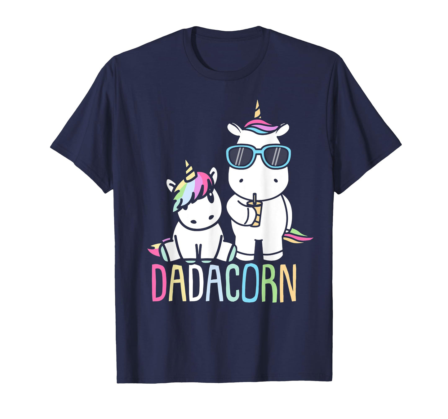 Funny Father's Day Dadacorn Shirt Unicorn Dad Baby T-Shirt