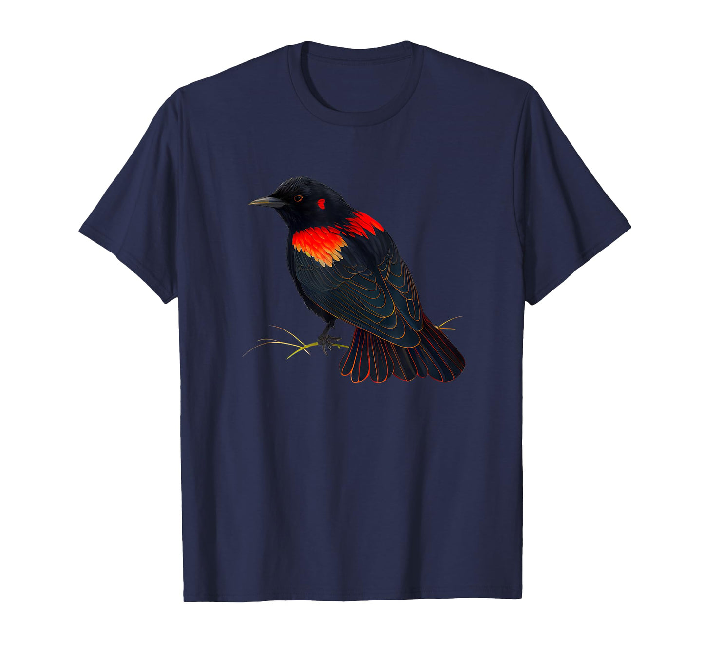 Red-Winged Blackbird Flying Red Winged Blackbird T-Shirt