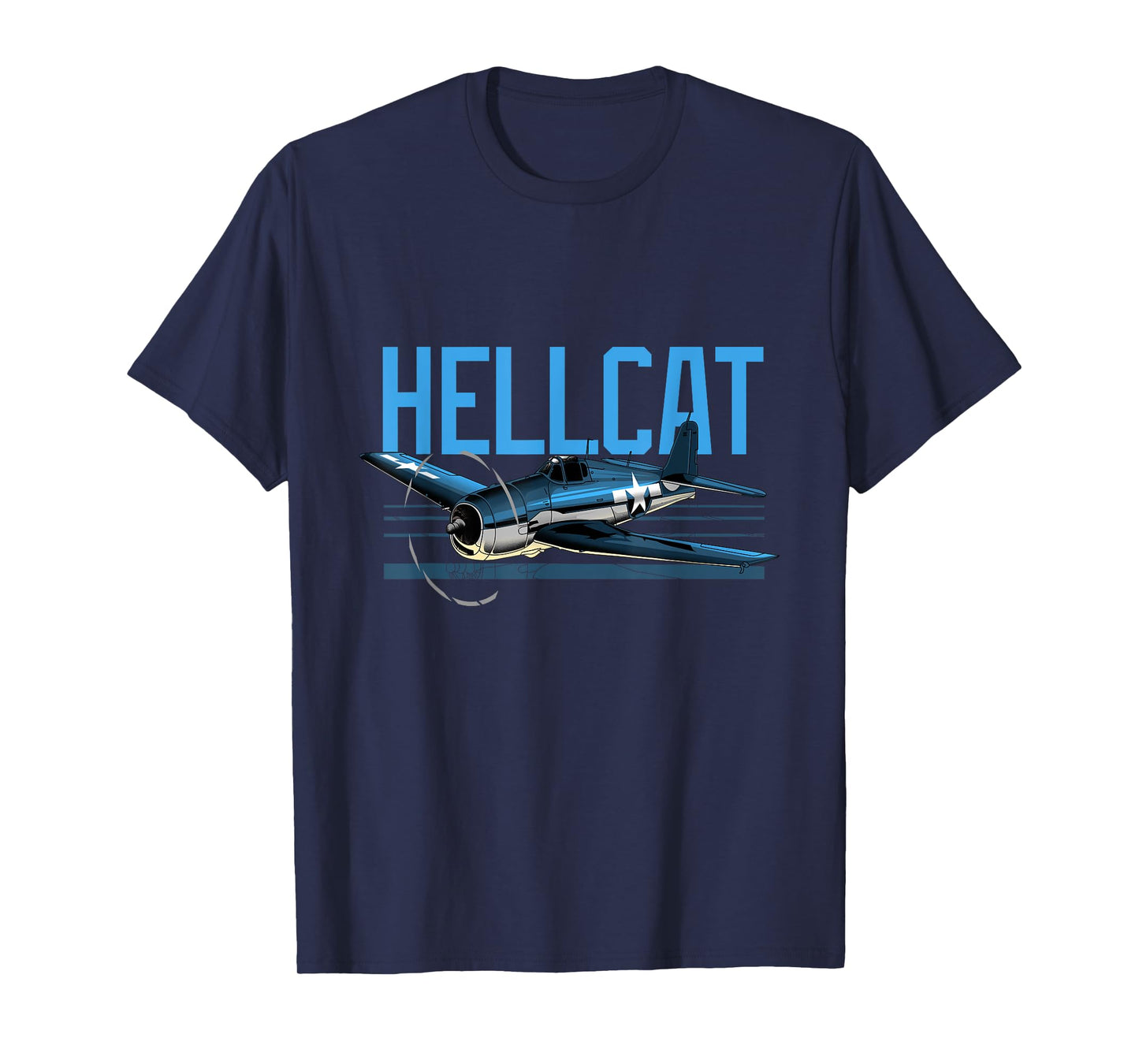 USA Military Warbird Airplane Hellcat WWII Vintage Fighter T-Shirt