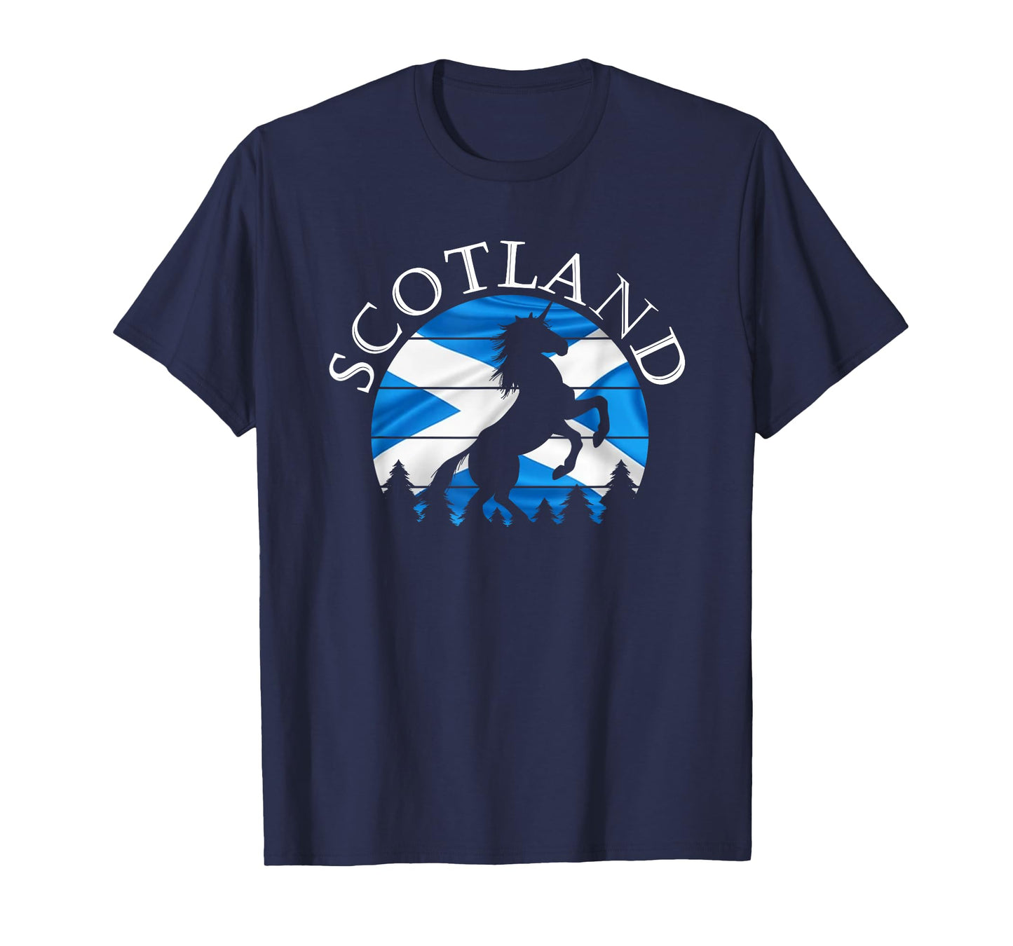 Scottish Pride Scotland Unicorn Scotland Flag Saltire T-Shirt