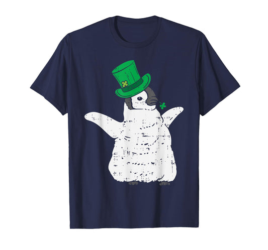 Irish Penguin Leprechaun Animal Cute Bird St Patricks Day T-Shirt
