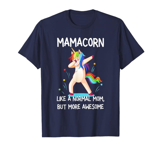 Womens Funny Mamacorn Unicorn Costume Mom Mother's Day T-Shirt