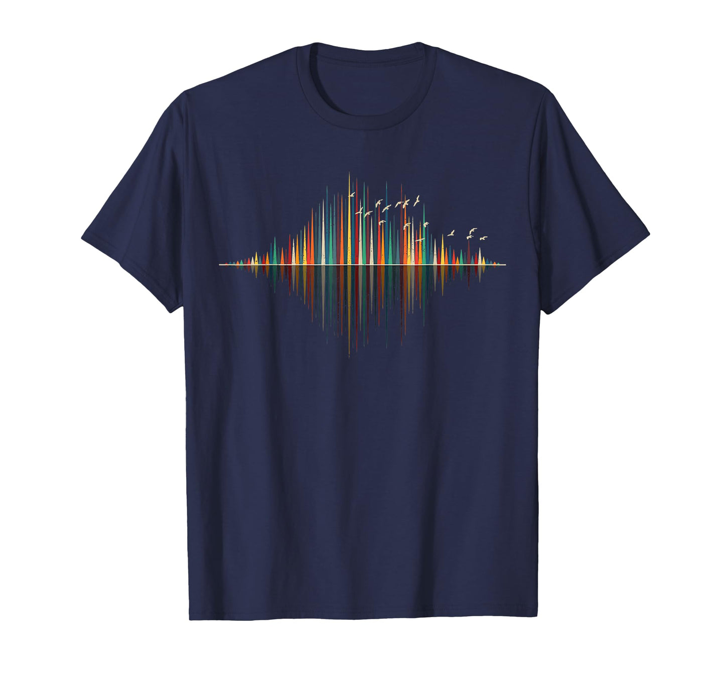The Sounds Of Nature Retro Music Sound Wave T-Shirt