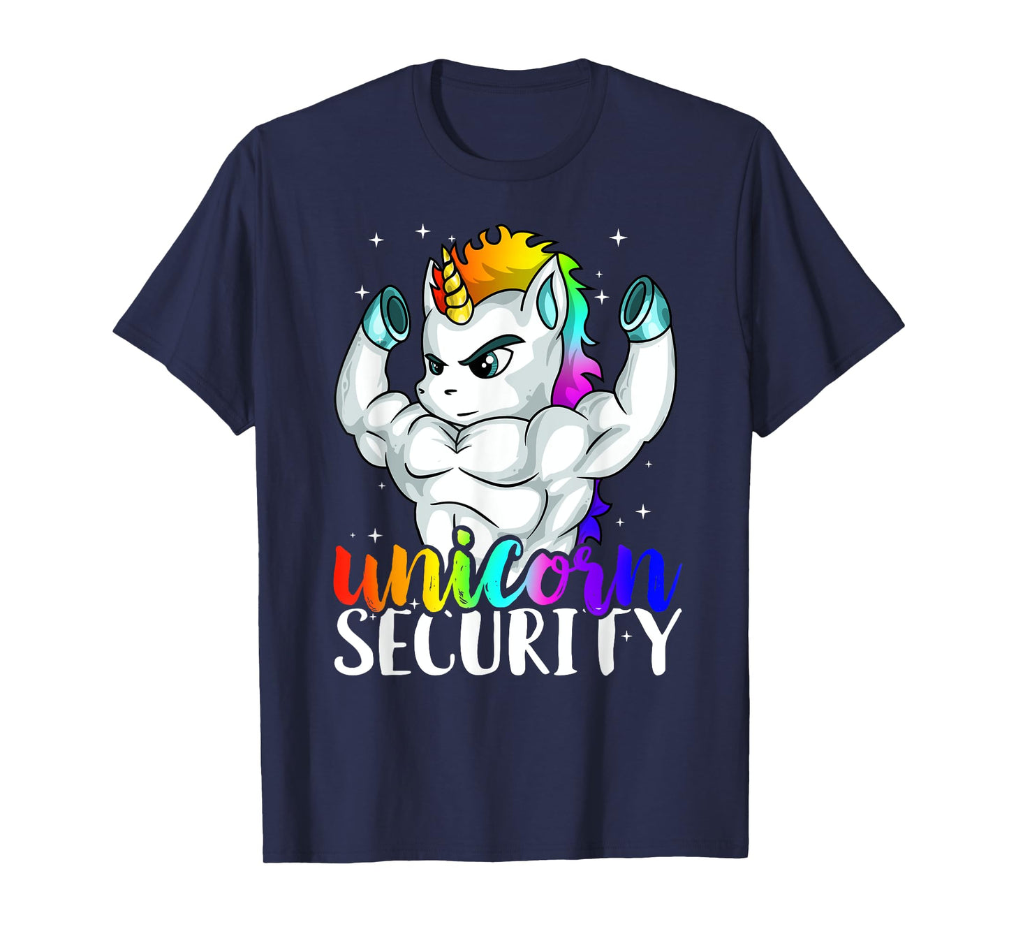 Unicorn Security Squad Muscle Tee Funny Dad Brother Gift T-Shirt