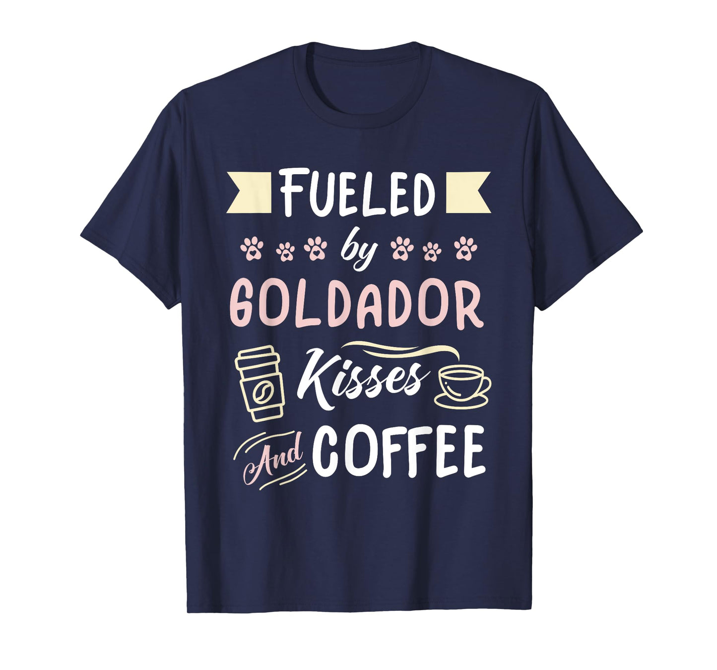 Goldador Mom Coffee Lover Golden Retriever Lab T-Shirt