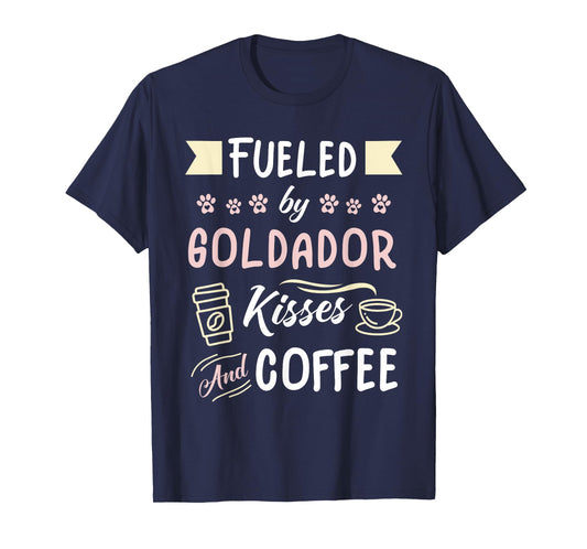 Goldador Mom Coffee Lover Golden Retriever Lab T-Shirt
