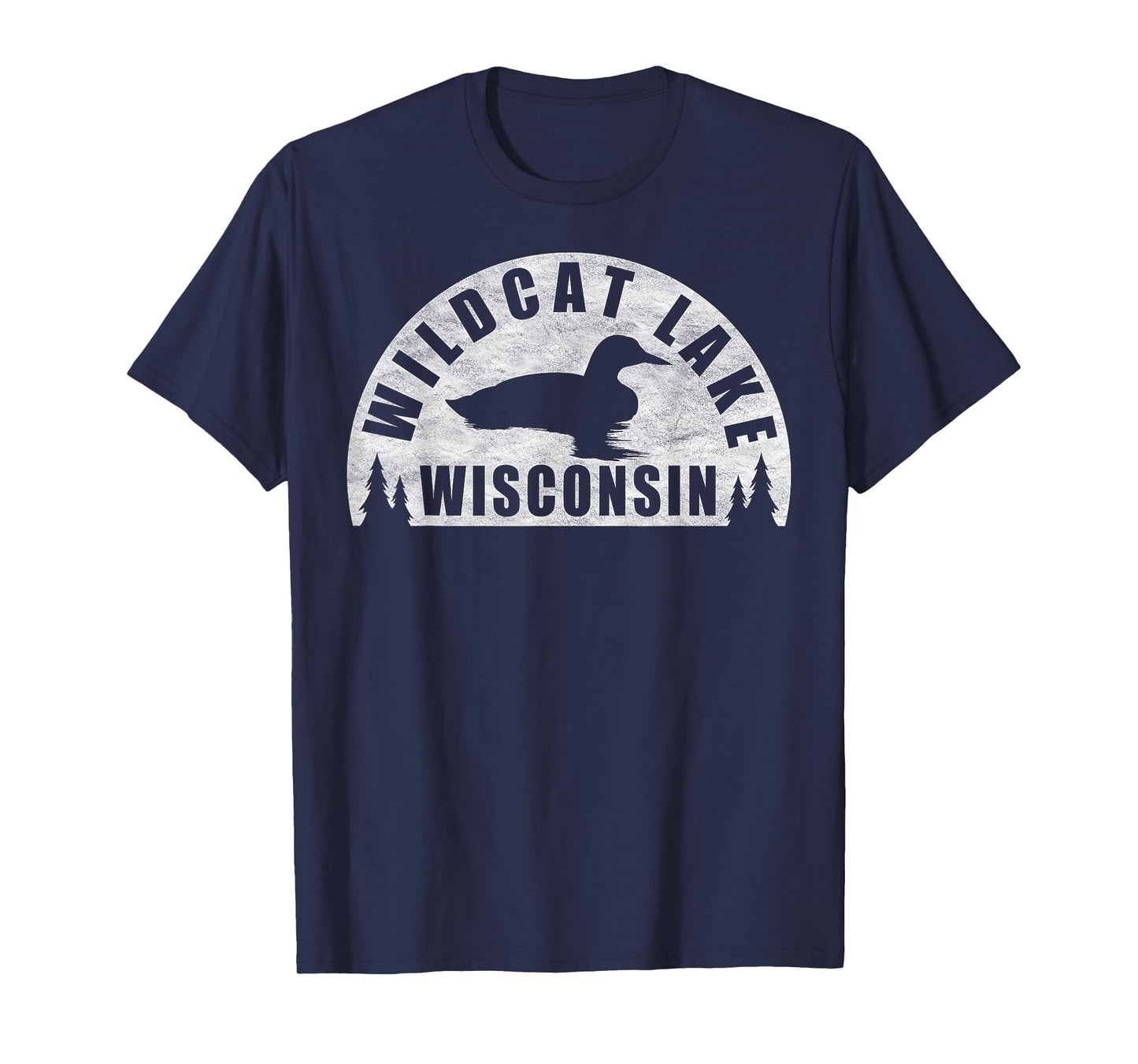 Wildcat Lake Northern Wisconsin Loon T-Shirt for Men Women Girls Kids