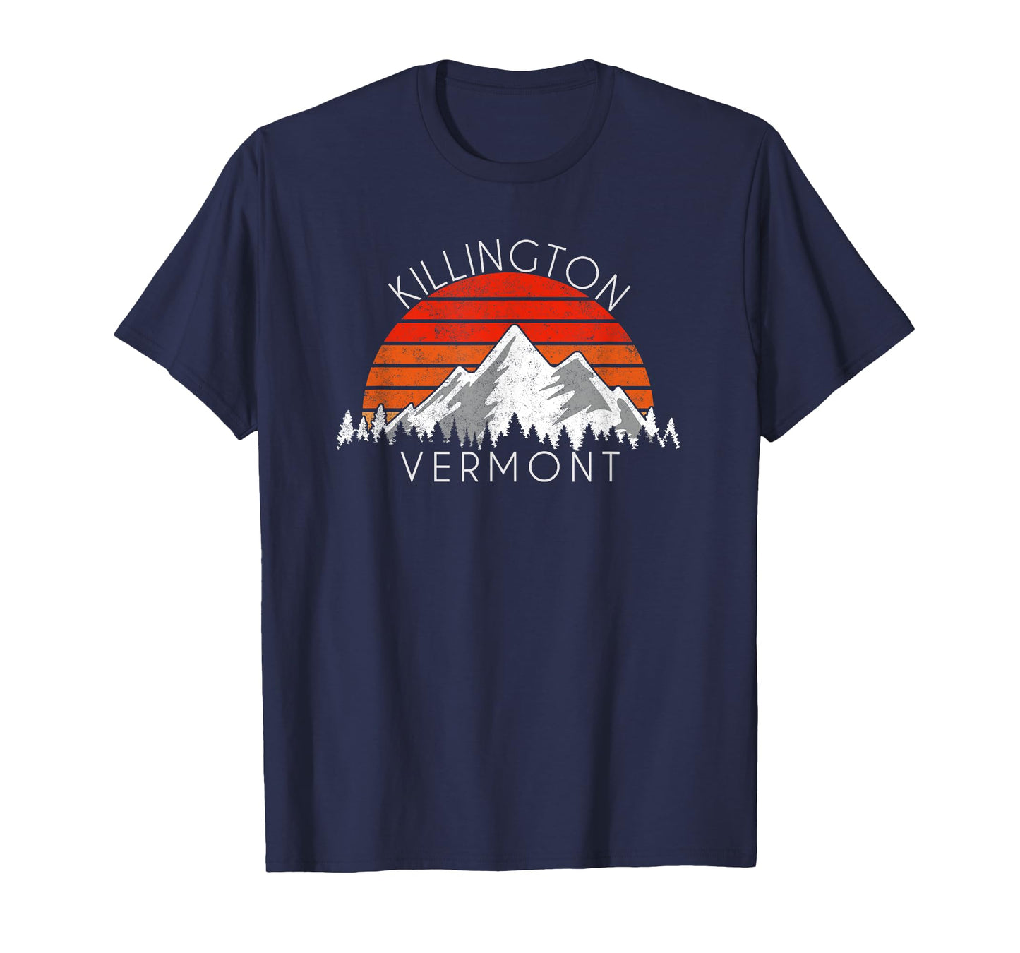 Retro Vintage Killington, Vermont Distressed T-Shirt