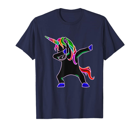 EDM Rave Shirt - Magical Dabbing Unicorn Festival T-Shirt T-Shirt