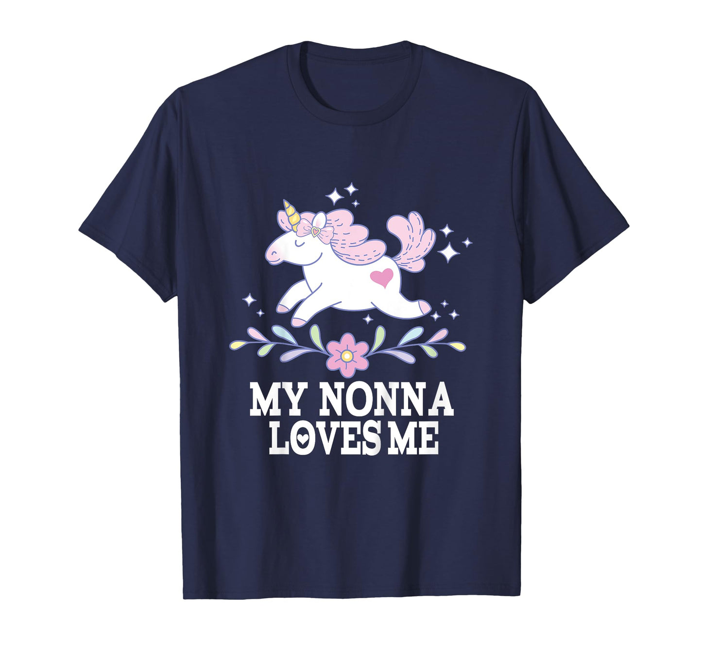 My Nonna Loves Me Granddaughter Unicorn T-Shirt