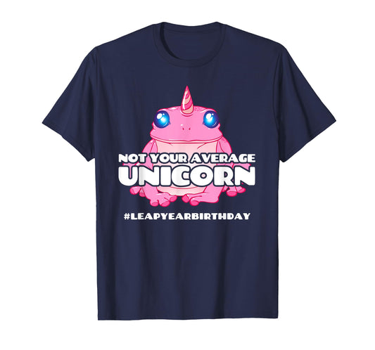 Leap Day Birthday - Unicorn Frog - 2020 Leap Year Birthday T-Shirt