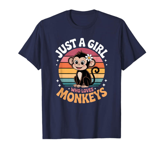 Girls Monkey T-Shirt