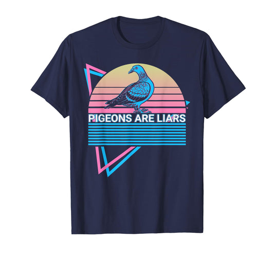Pigeons Are Liars Pigeons Are Liars Retro T-Shirt