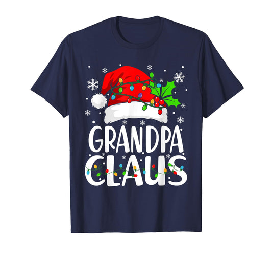 Grandpa Claus Christmas Santa Matching Family Xmas Pajamas T-Shirt