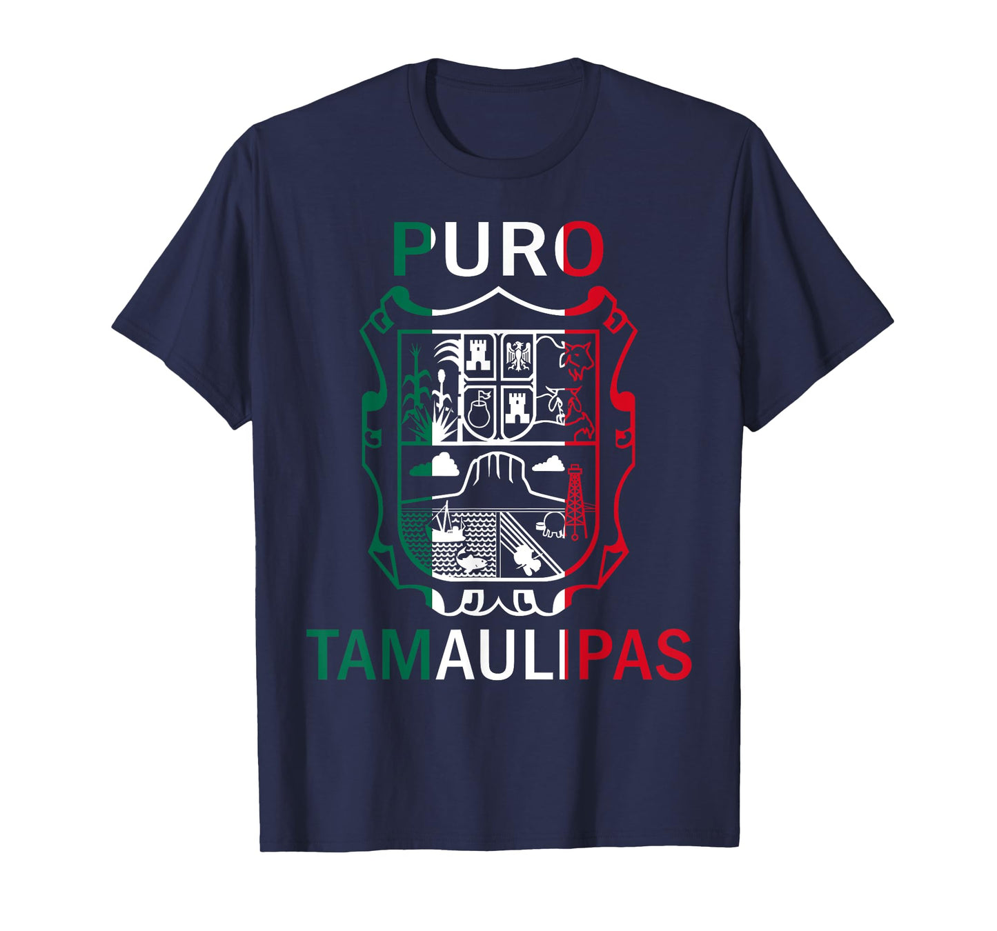 Tamaulipas Tamaulipas Estado De Mexico Escudo Eagle Aguila T-Shirt