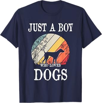 Just A Boy Who Loves Dogs T-Shirt