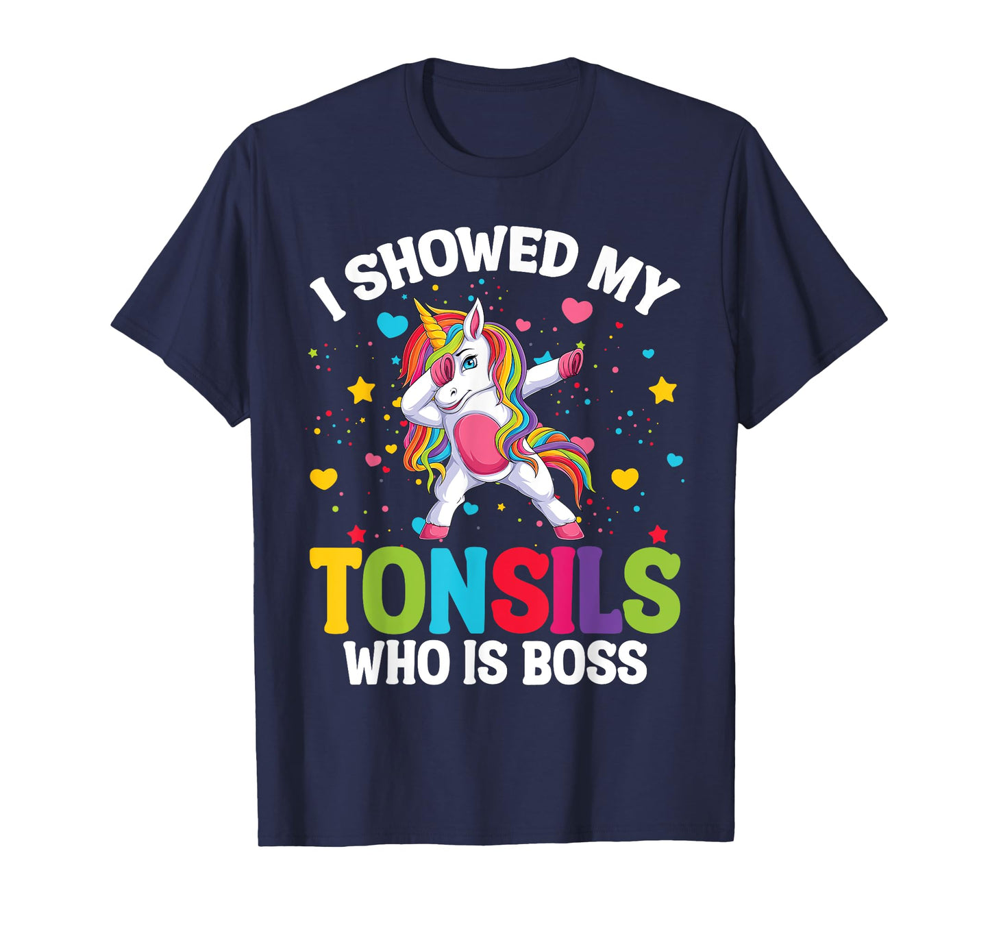 Tonsillectomy Recovery Kids Unicorn Tonsil Removal Surgery T-Shirt