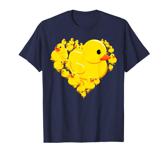 Funny Rubber Duck Hearts Quack Ducky Valentine's Day Gifts T-Shirt