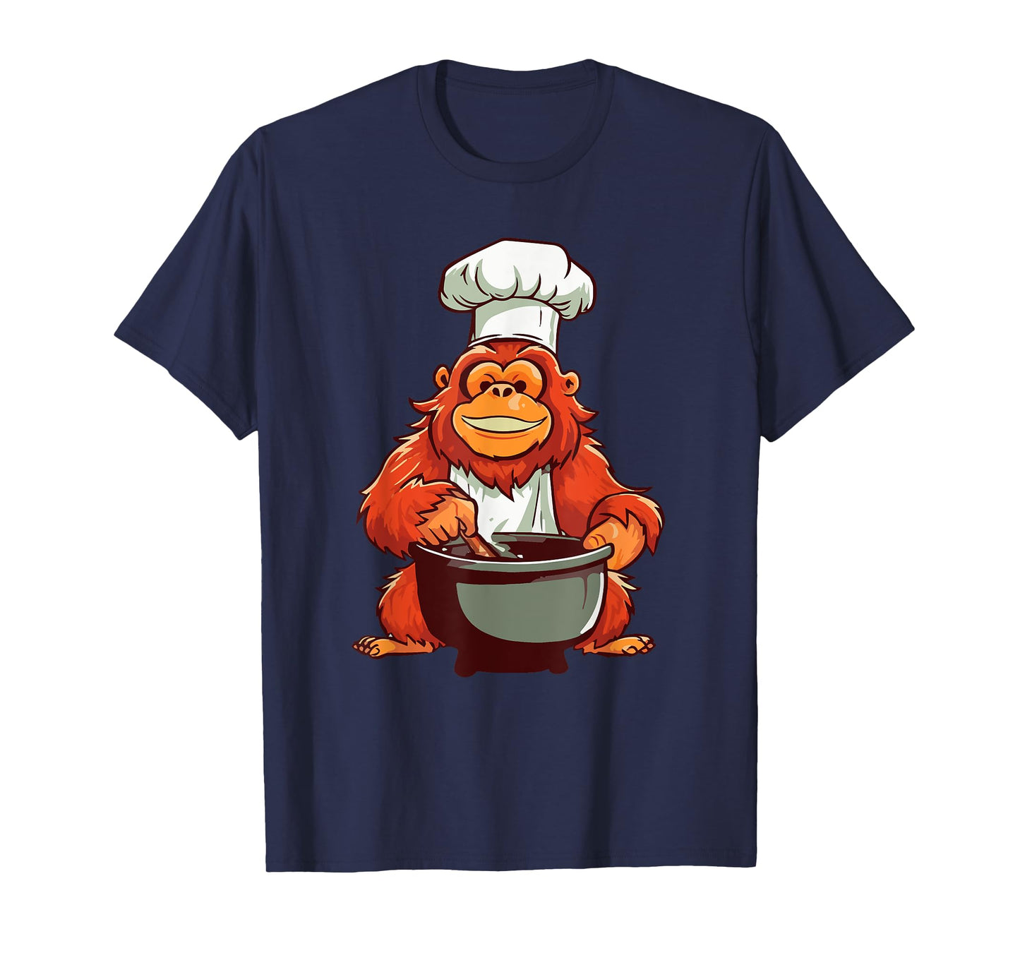 Orangutans Hobby Chef Cooking Monkey Jungle T-Shirt