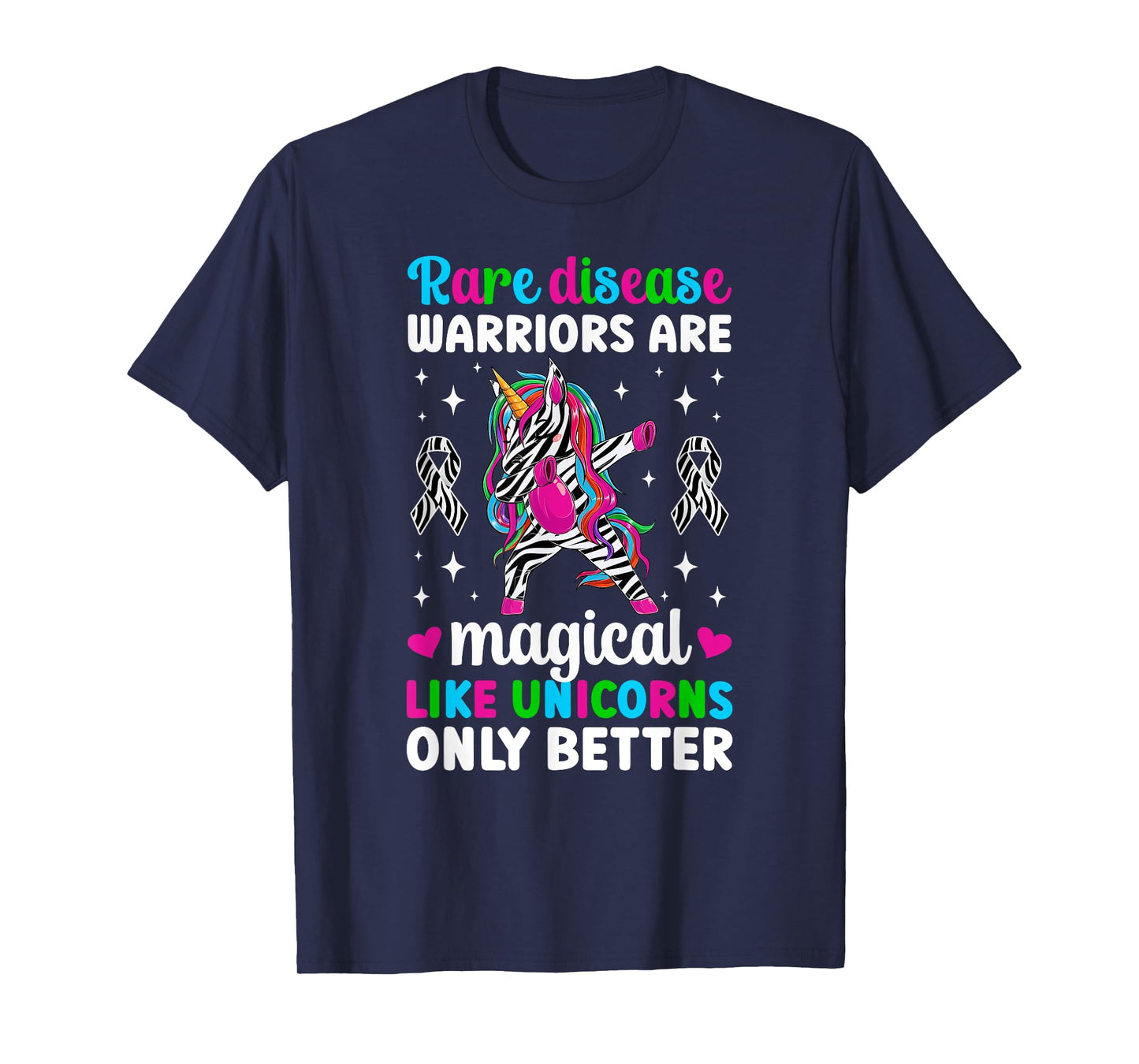 Rare Disease Warrior Unicorn Rare Disease Awareness T-Shirt