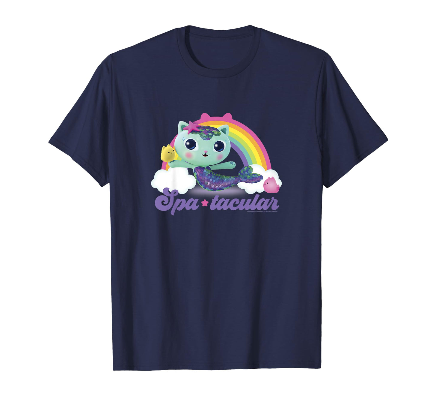 Kids Gabby's Dollhouse MerCat Spa-tacular Rainbow Youth T-Shirt