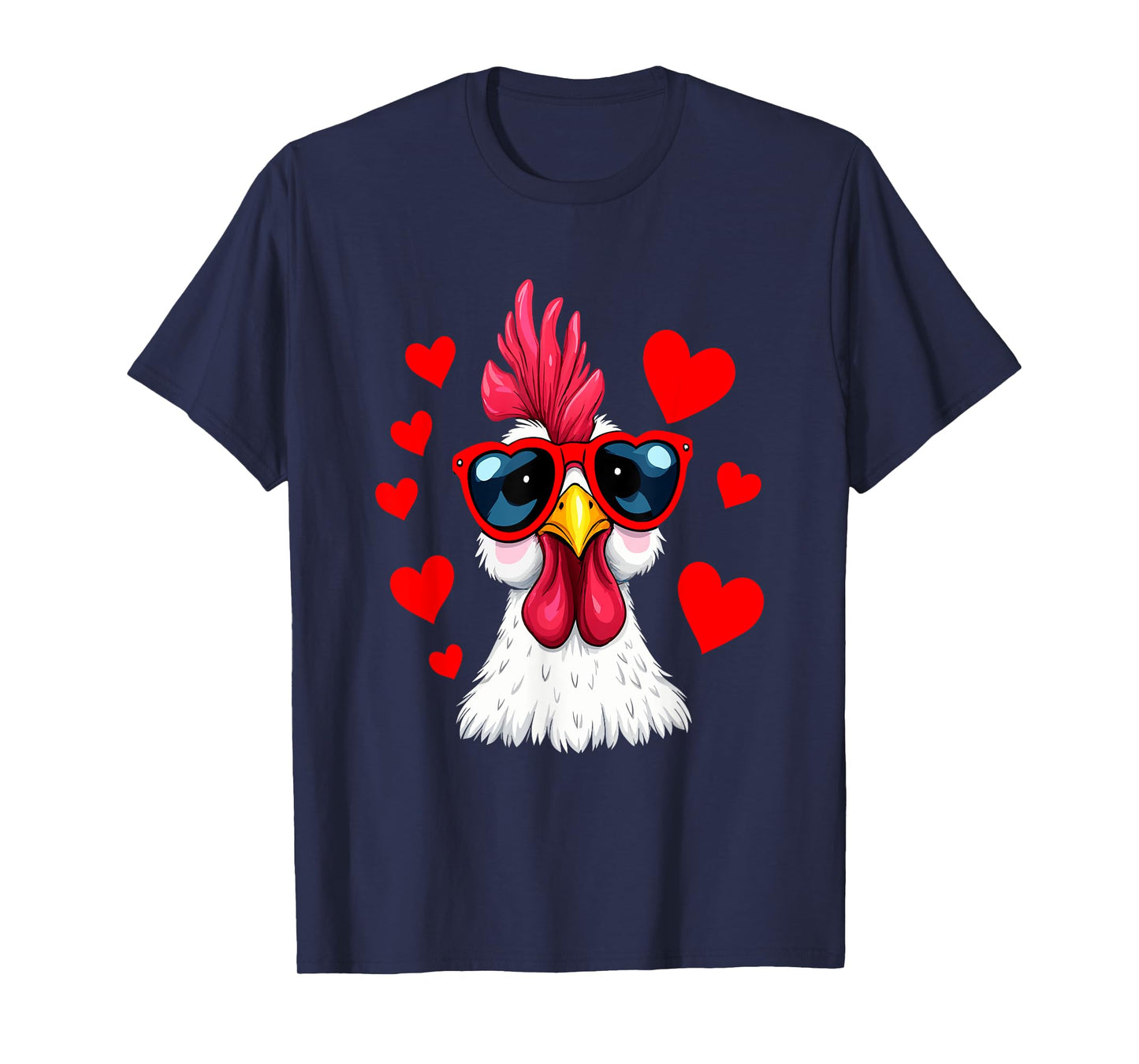Funny Chicken Valentines Day Heart Chicken Couple T-Shirt