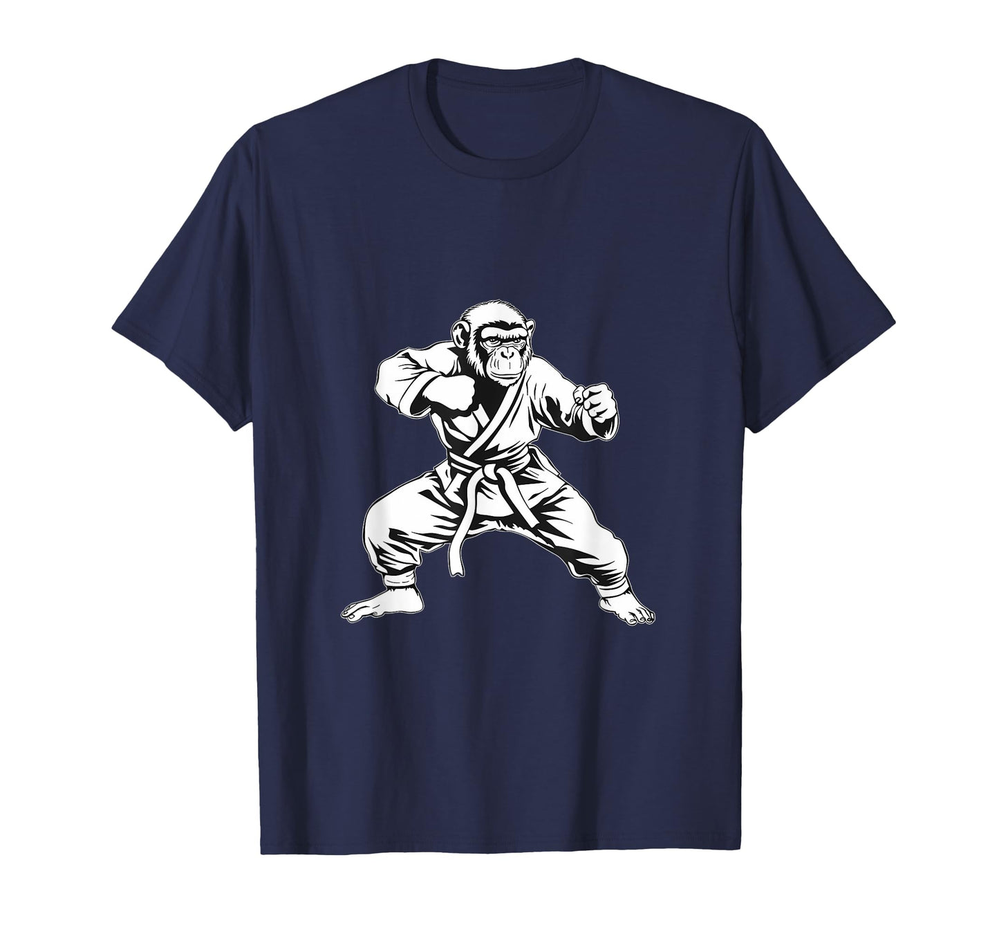 Karate Monkey Taekwondo Kickboxing MMA Judo Monkey Lover T-Shirt