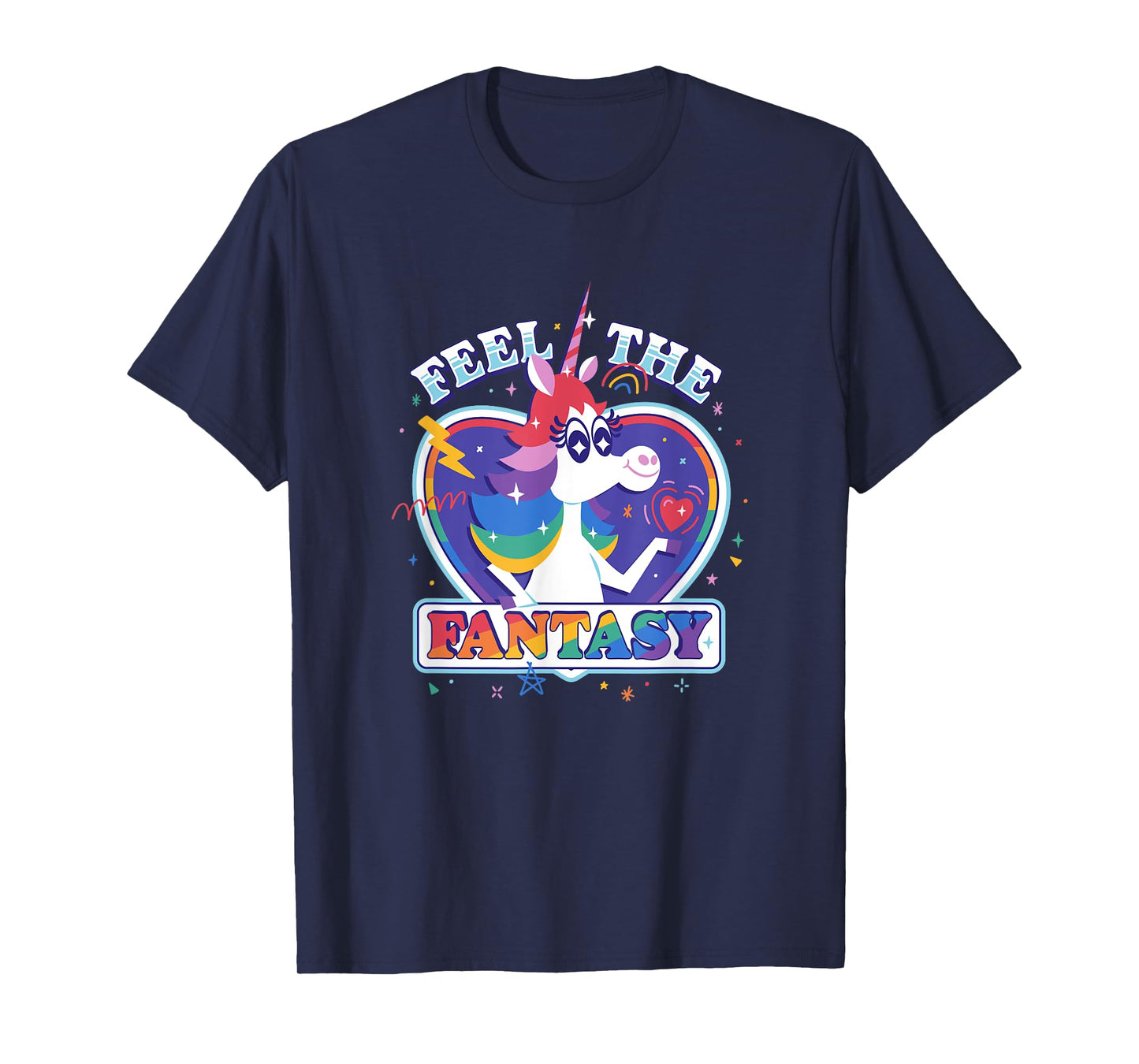 Disney Pixar Inside Out Fantasy Rainbow Unicorn T-Shirt