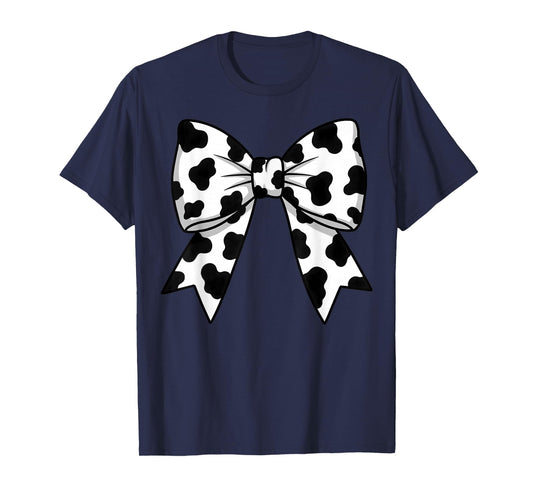 Cute Cowprint Coquette Bow Cow Pattern for Womens and Girls T-Shirt