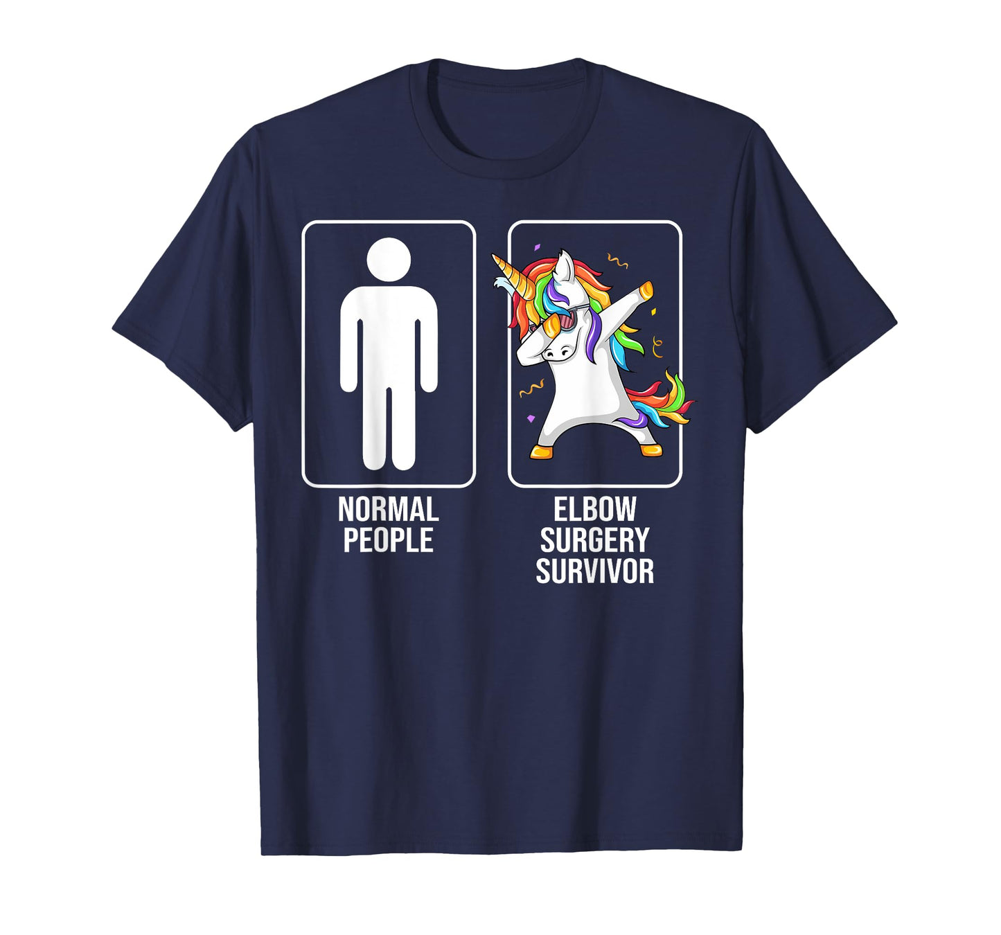 Elbow Surgery Survivor Unicorn Funny Elbow Surgery Recovery T-Shirt