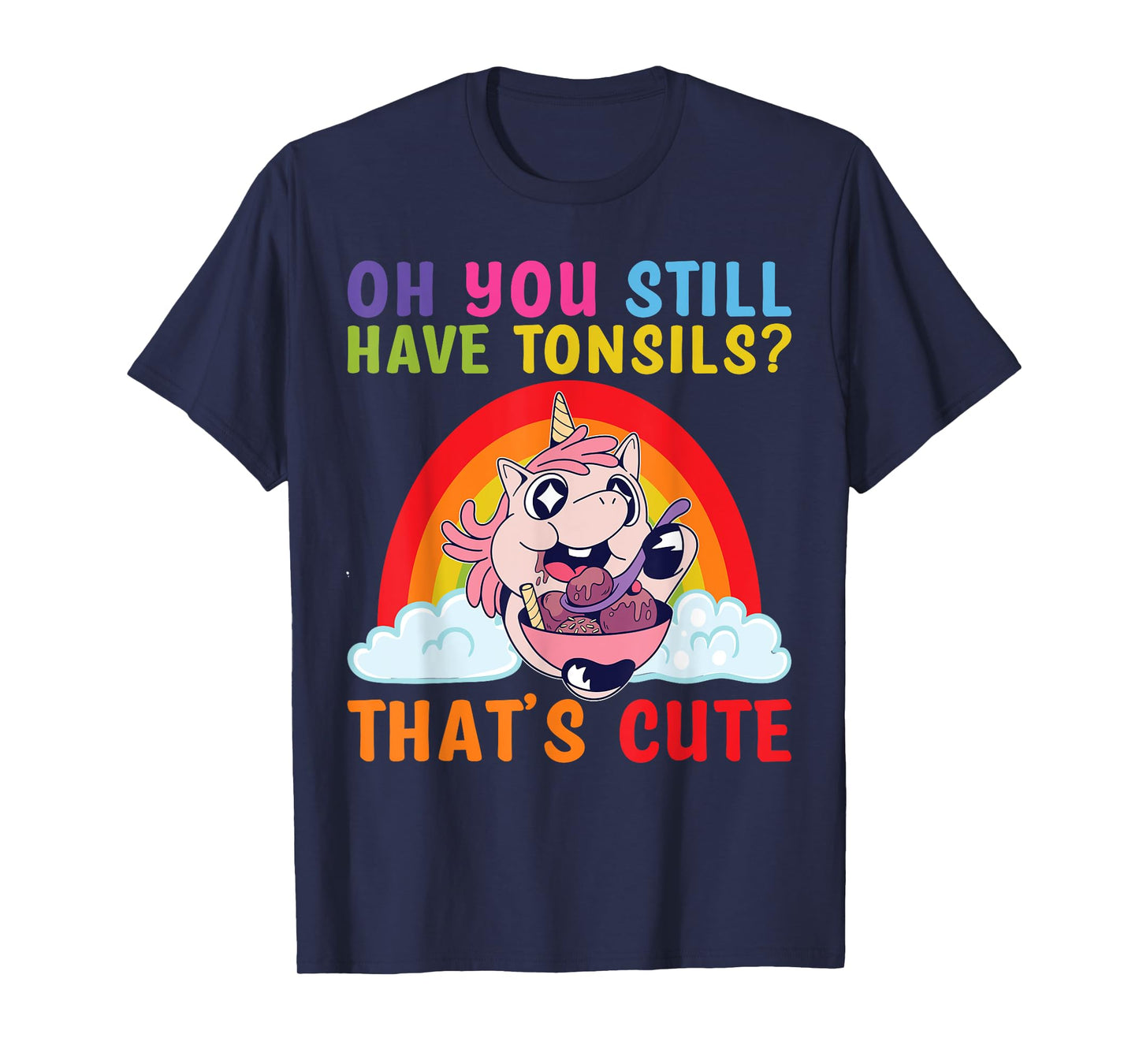 Tonsil Removal Surgery Recovery Tonsillectomy Unicorn T-Shirt