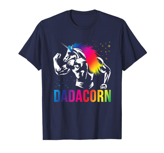 Fathers Day Gift Unicorn Dad Shirt Funny Dadacorn Men T-Shirt