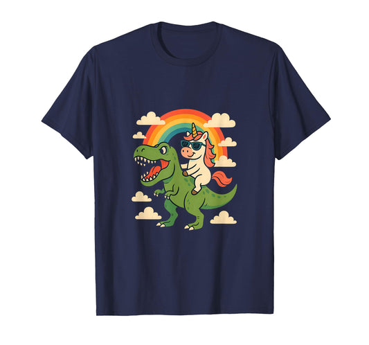 Unicorn Riding a TRex T-Shirt