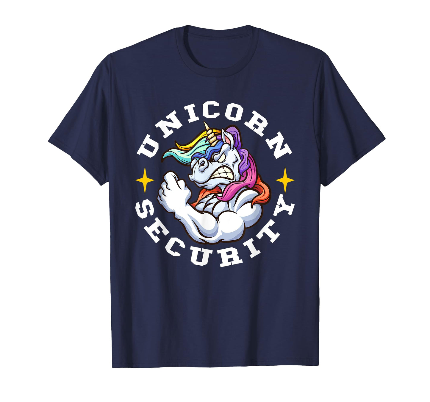 Unicorn Security - Manly Muscular Unicorn Lovers T-Shirt