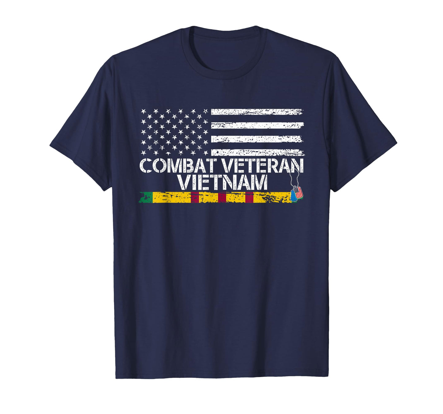 Combat Veteran Vietnam - Veteran Patriotic Father's Day T-Shirt
