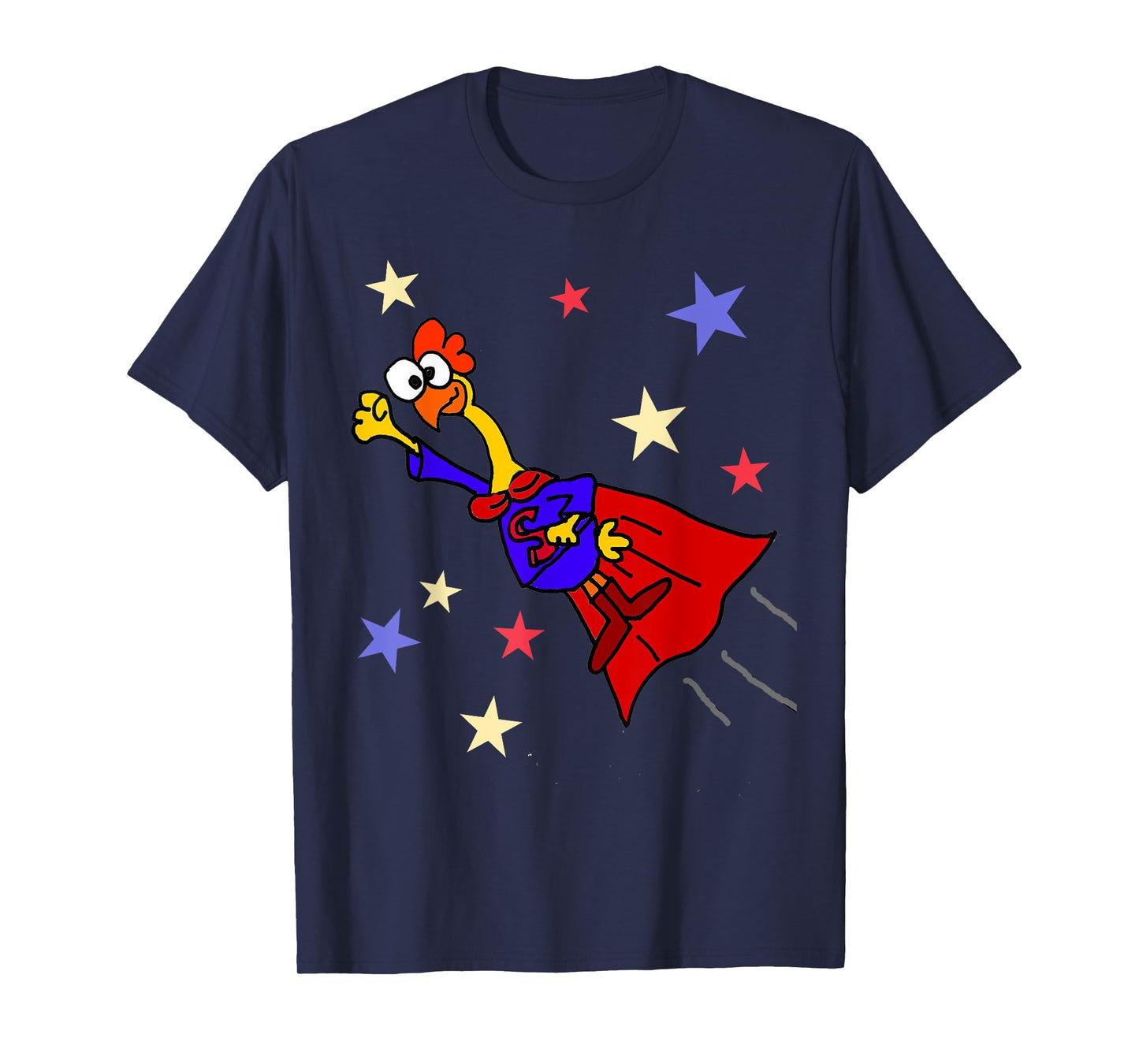 SmileteesFunny Funny Rubber Chicken Flying Superhero T-shirt T-Shirt