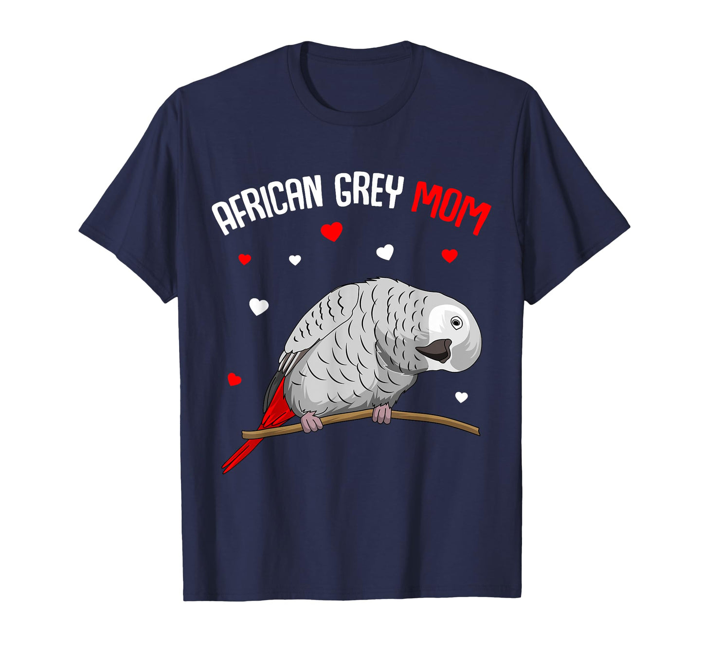 African Grey Parrot Mom Love funny Women T-Shirt