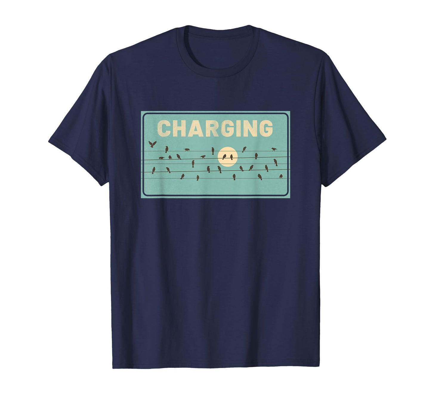 Birds Charging on Powerlines T-Shirt