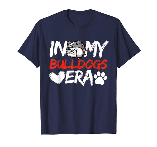In My Bulldogs Era Bulldog Mascot Sports Fan Vintage Men Boy T-Shirt