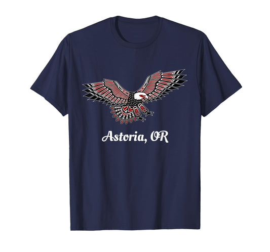 Astoria, OR Eagle PNW Native American Totem T-Shirt
