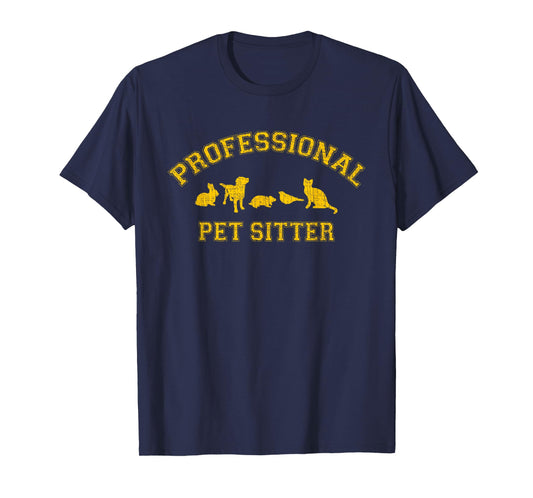 Professional Pet Sitter T-Shirt for Pet Sitters T-Shirt