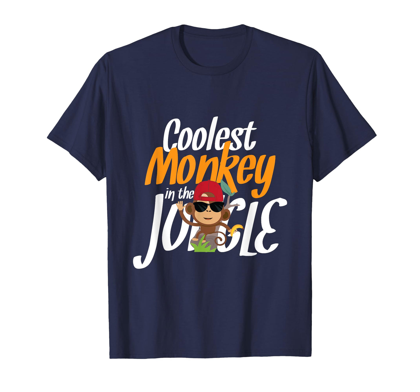 Coolest Monkey In The Jungle Funny Novelty Gift T-Shirt