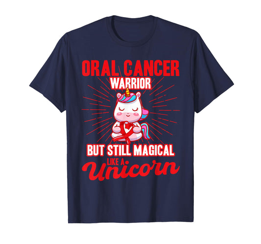 Magical Like A Unicorn Oral Cancer Awareness T-Shirt