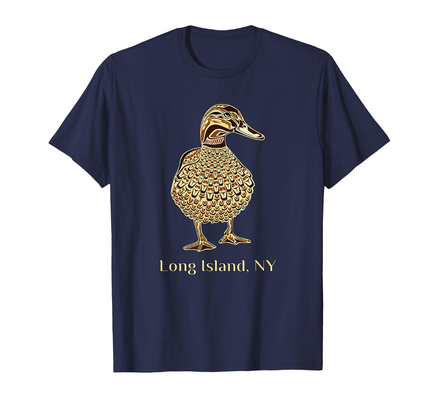 Long Island NY Native American Mallard Duck Birdwatching T-Shirt