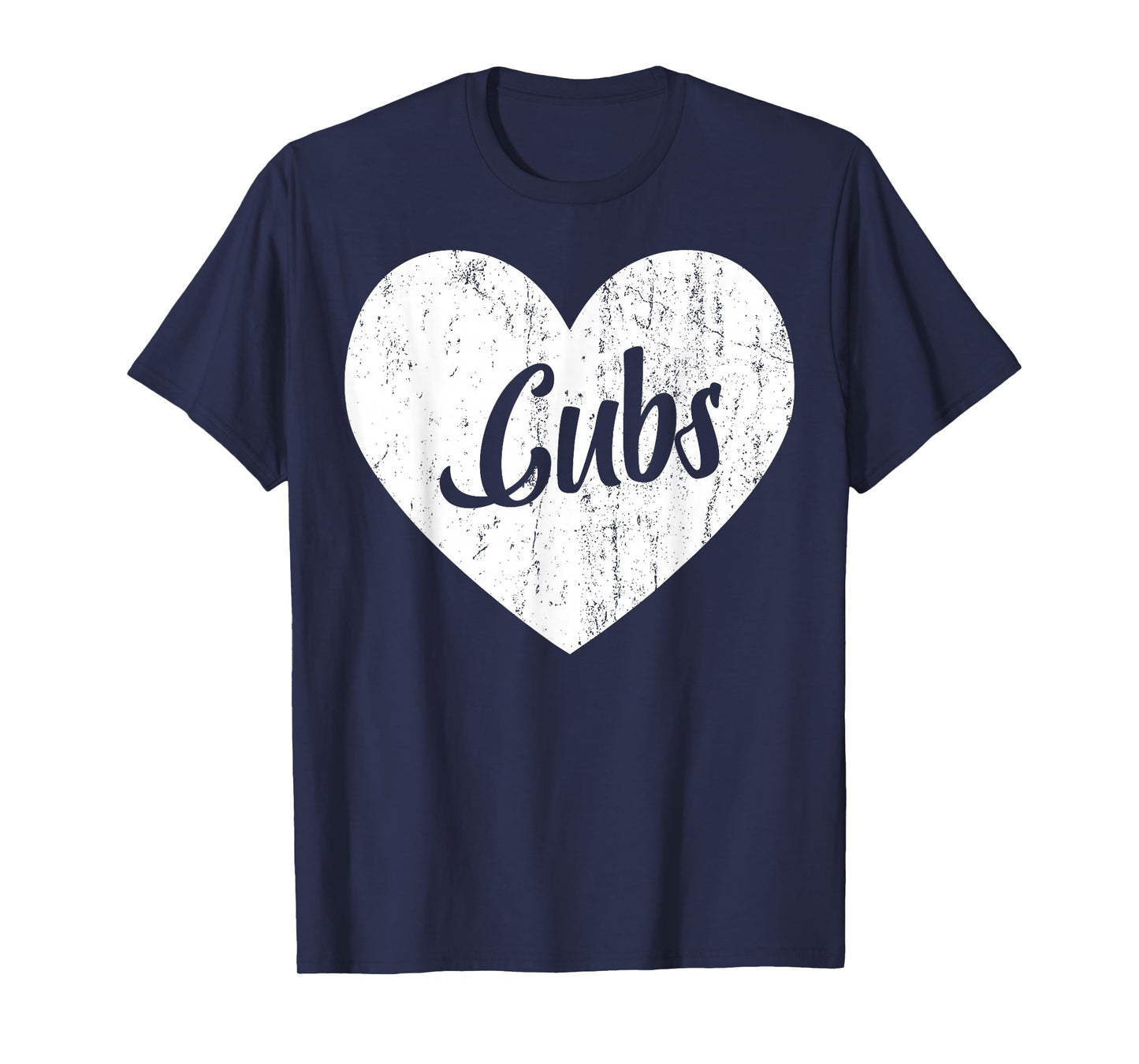 Cubs School Sports Fan Team Spirit Mascot Heart Gift T-Shirt