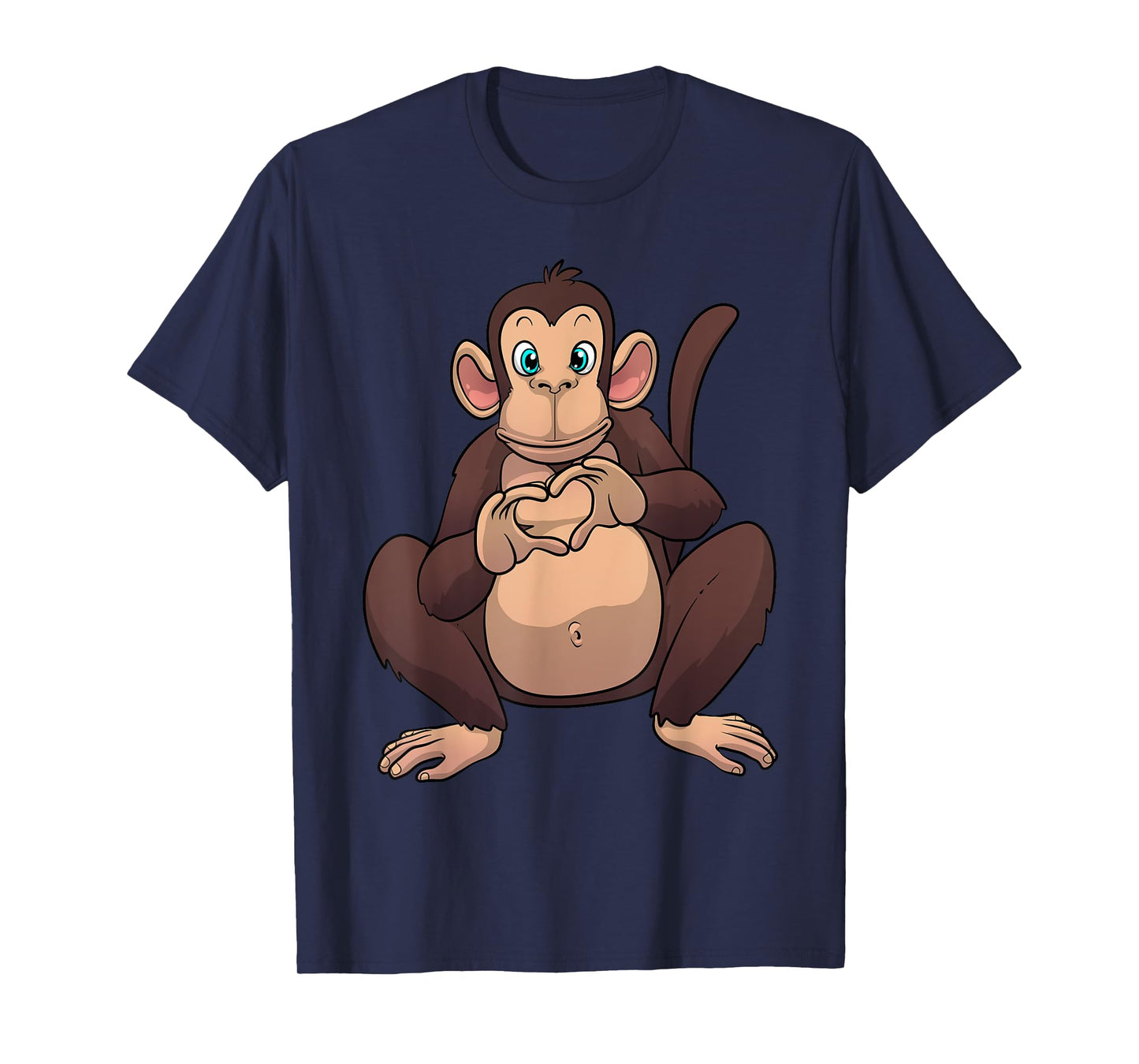 Monkey Art For Men Women Gorilla Animal Valentines Monkey T-Shirt
